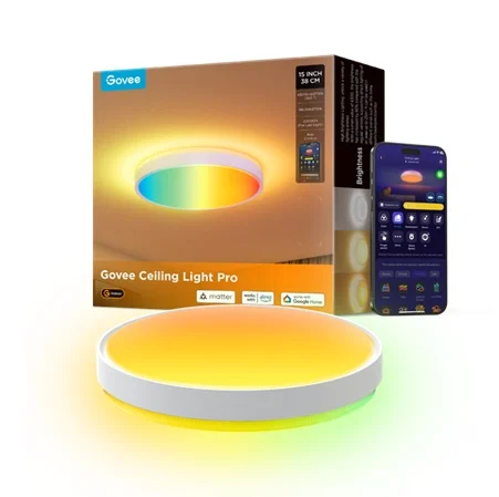 Govee Lampara de Techo H60A6 15" RGBICWW Control por APP - Imagen 1